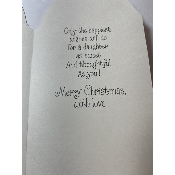 Vtg Merry Christmas Daughter Wish List Greeting Cards Anne Wingert Lot New READ - Picture 4 of 9
